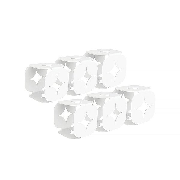 Jg Argolas Aco Inox 6Pc Branco Luce Tramontina 64800004