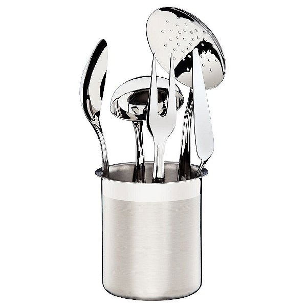 Jg  Utensilios Aco Inox Utility 6Pc Tramontina 66906700