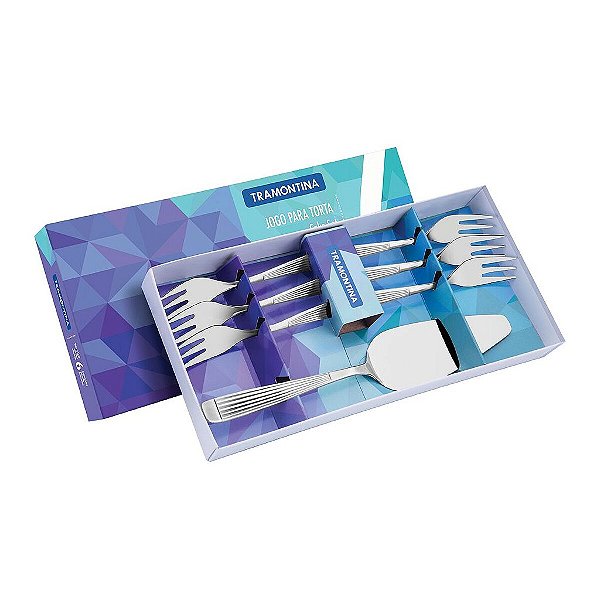 Jg Aco Inox P/Torta 7Pcs Athenas Tramontina 66940600