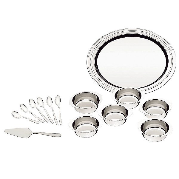 Jg Aco Inox P/Sobremesa 14Pcs Tramontina 64400750