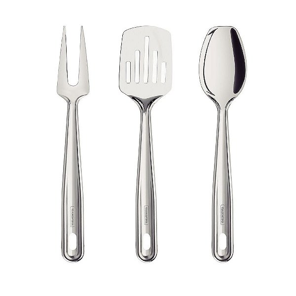 Jg Utensilios Aco Inox 3Pcs Extrata Tramontina 66815733