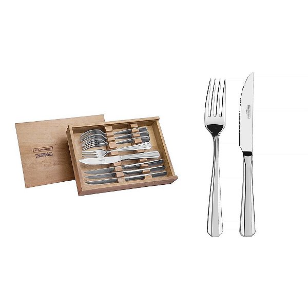 Jg Aco Inox Churrasco 8Pcs  Opera Tramontina 66911614