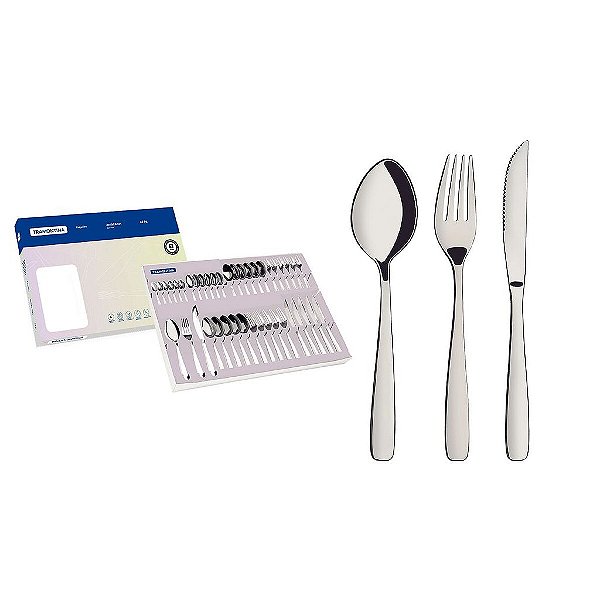 5 Faqueiro Aco Inox 42Pcs Amazonas 66960774