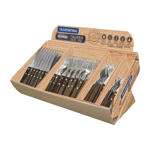 200 Talher Inox Polywood Castanho Tramontina 21199985