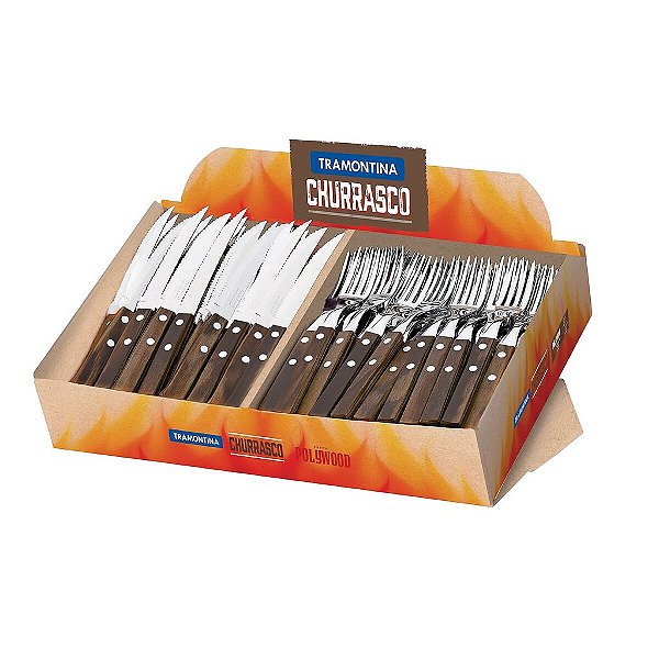 140 Garfo De Mesa Avulso Polywood Churrasco Tramontina 21199986