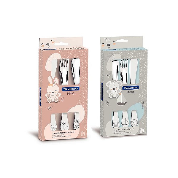 40 Colher Garfo Faca Infantil Le Petit Tramontina 66973100