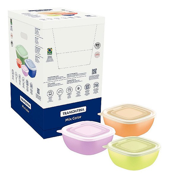 264 Pote 600Ml Mix Color Mis Tramontina 25099987