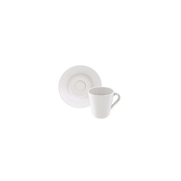 6 Conj Xicara Pires Cafe Leonora Porcelana Tramonti 96010238