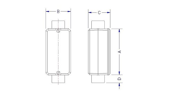 12 Condulete Fixo 3/4 Tipo X C/Tamp Rosc Bsp/S/Pint 56109022