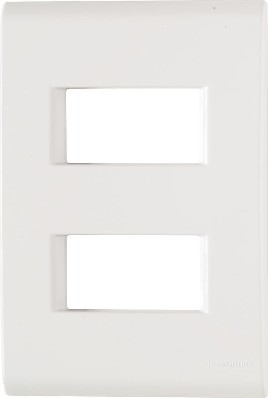 120 Placa Espelho 2 Postos 4X2 120Pc Liz Tramontina 57106206