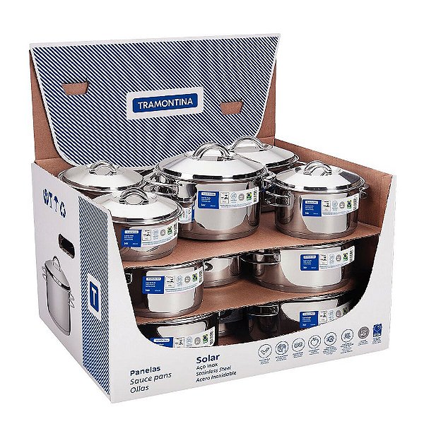 16 Panela Inox Fundo Triplo Solar Tramontina 65510770