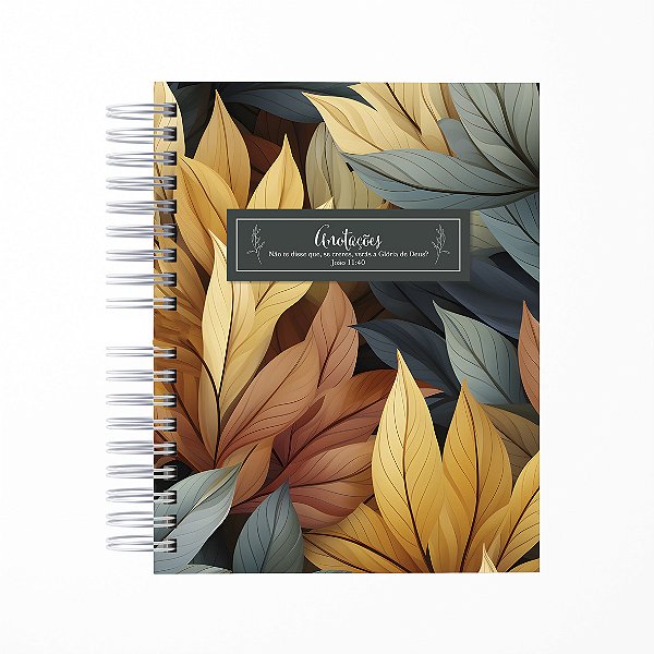 Caderno de Anotações Folhagens Color
