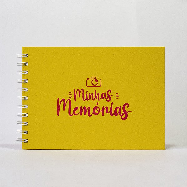 Álbum Scrapbook 15x21 - Minhas Memórias - Amarelo