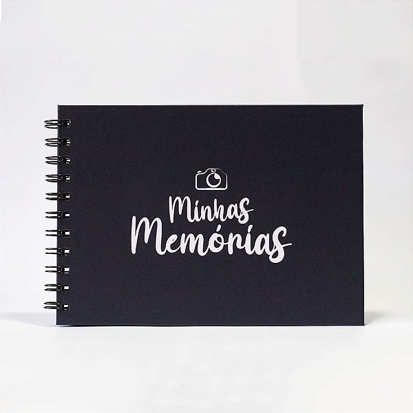 Álbum Scrapbook 15x21 - Minhas Memórias - Preto