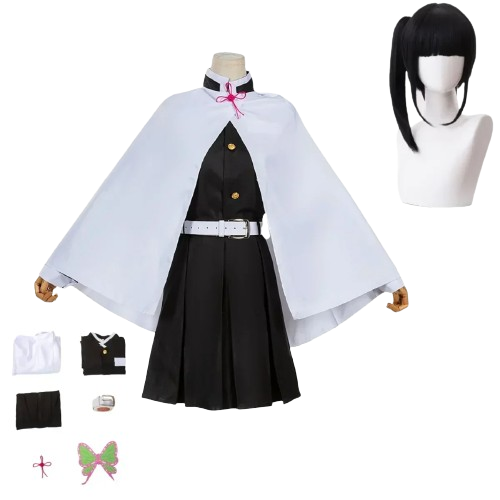 Cosplay Completo Kanao Tsuyuri Kimetsu no Yaiba - Infantil