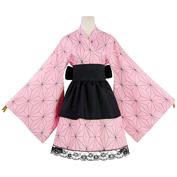 Cosplay Feminino Nezuko Kamado - Demon Slayer