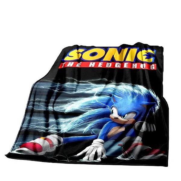 Manta Microfibra Cobertor Sonic the Hedgehog 100x150cm - Games