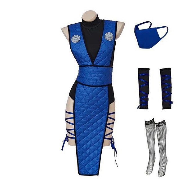 Cosplay Feminino Sub-Zero Mortal Kombat - Fantasias e Cosplay