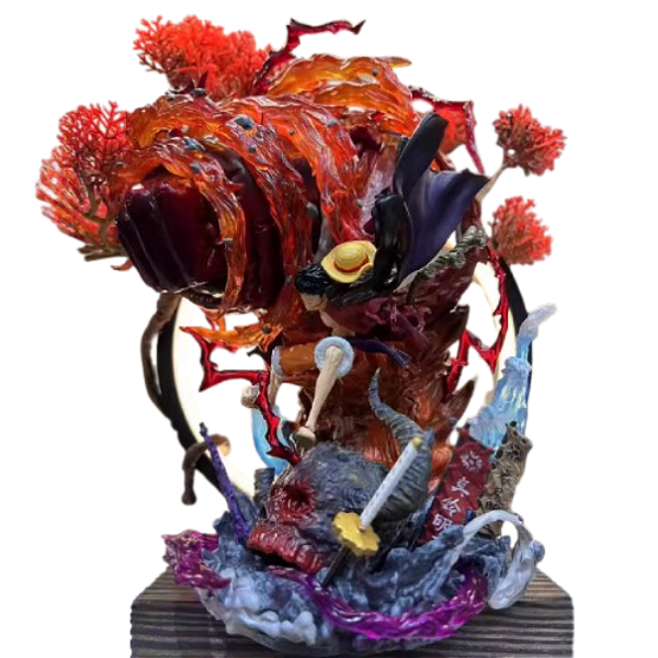 Luffy Gear 3 com LED - Estátua Colecionável Anime One Piece, 23cm