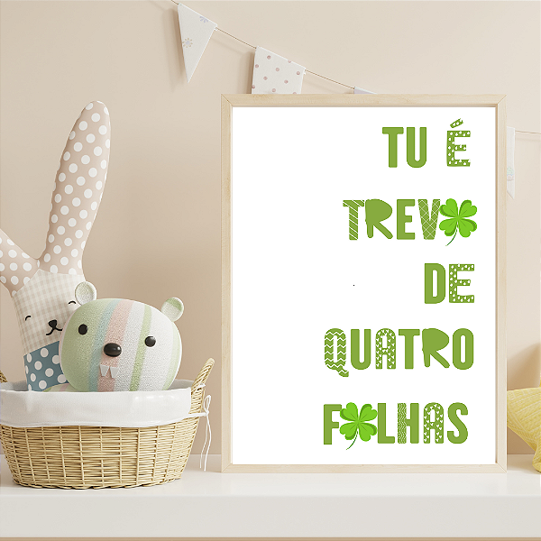 Quadro Trevo de Quatro Folhas