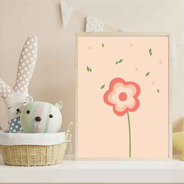 Quadro Flor Rosa