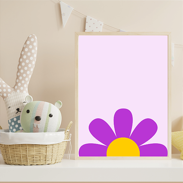 Quadro Margarida Roxa