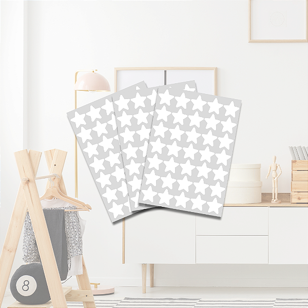 Adesivo Estrelas Brancas