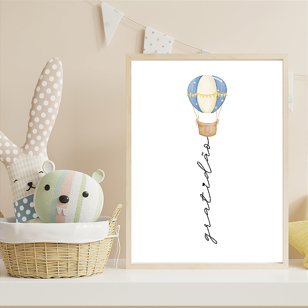 Quadro Gratidão Balão