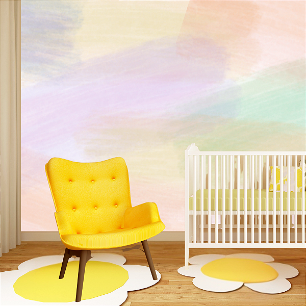 Papel de Parede Abstrato Tons Pastéis