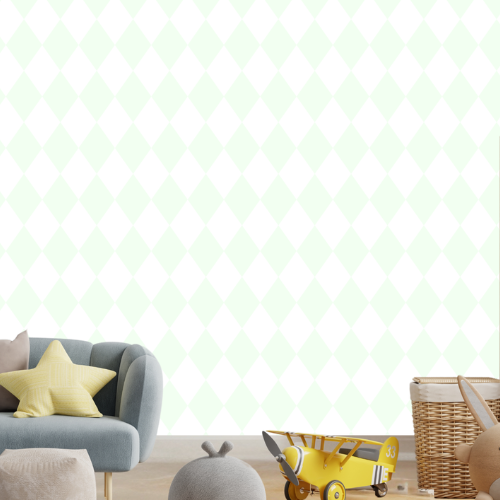 Papel de Parede Losango Verde