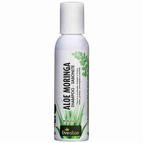 Aloe Moringa Shampoo Sabonete 120ml - Livealoe