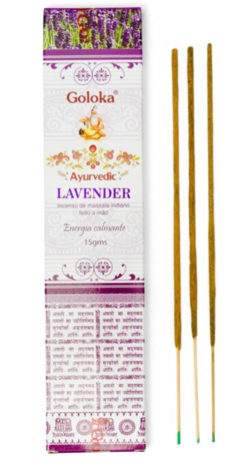 Incenso Massala Lavanda 15g - Goloka