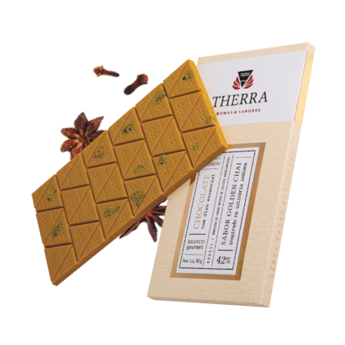 Chocolate Branco Golden Chai 80g Laszlo excluir