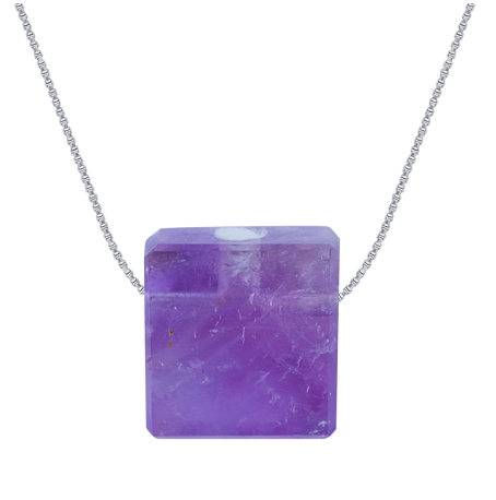 Colar Difusor Minimalista Ametista - Prata 925 - Naturezza