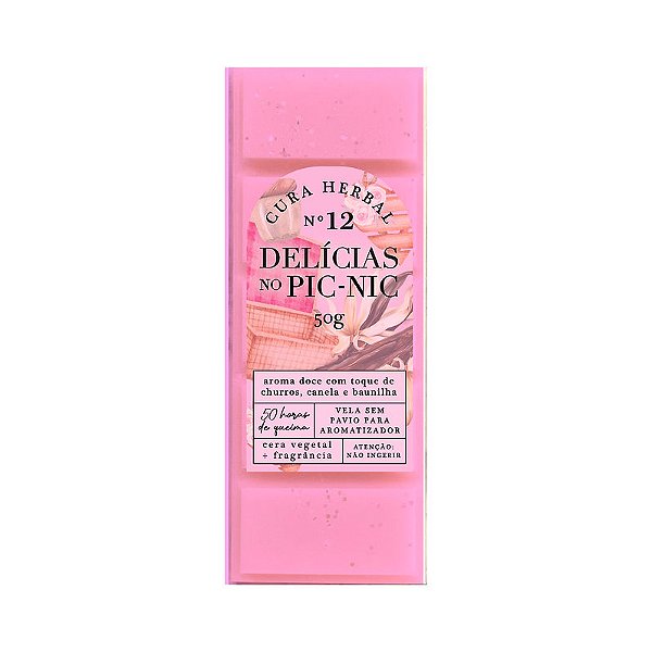 Wax Bar Delícias no Picnic 50g - Cura Herbal