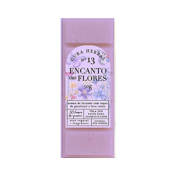 Wax Bar Encanto das Flores 50g - Cura Herbal