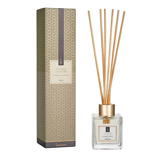 Difusor de Varetas Alecrim Silvestre 100ml - Via Aroma excluir