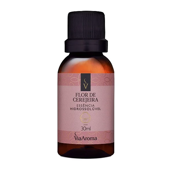 Essência Hidrossolúvel Flor de Cerejeira 30ml - Via Aroma