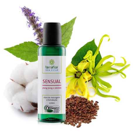 Óleo de Massagem Sensual Orgânico 120ml - Terra Flor