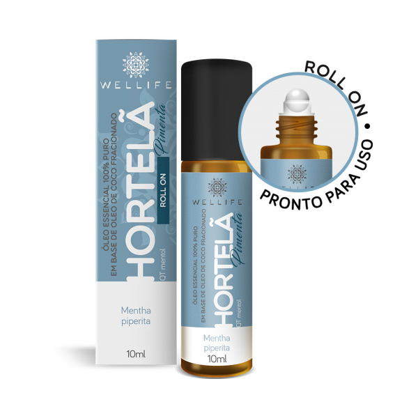 Roll On Hortelã Pimenta 10ml - Wellife