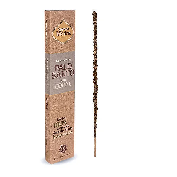Incenso Natural Palo Santo com Copal - Sagrada Madre