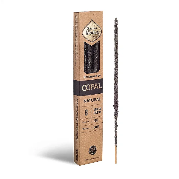 Incenso Natural Copal 8 Varetas - Sagrada Madre