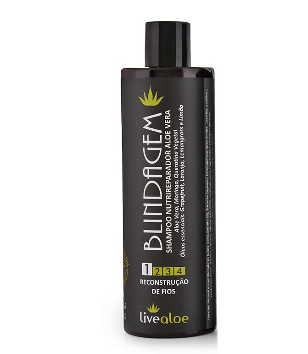 Blindagem 1 Shampoo Nutri-Reparador Aloe Vera - Livealoe