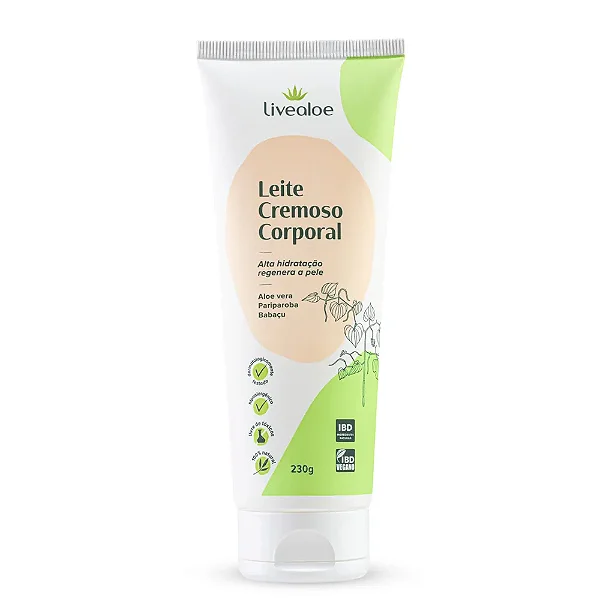 Leite Cremoso Corporal 230ml - Livealoe