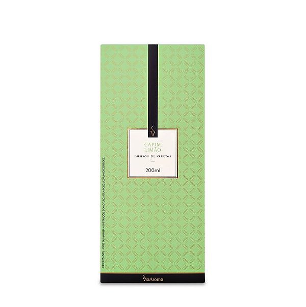 Difusor de Varetas Capim Limão 200ml - Via Aroma