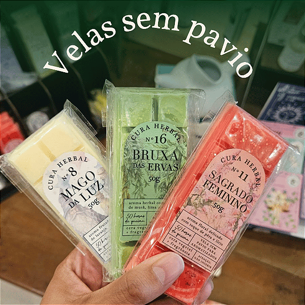 Wax Bar 50g - Cura Herbal (Aromas diversos)