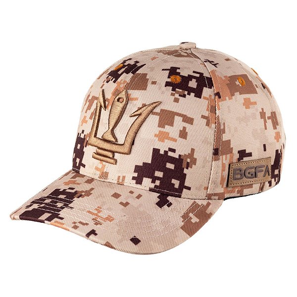 Boné BGFA Camuflado Trucker 6 gomos