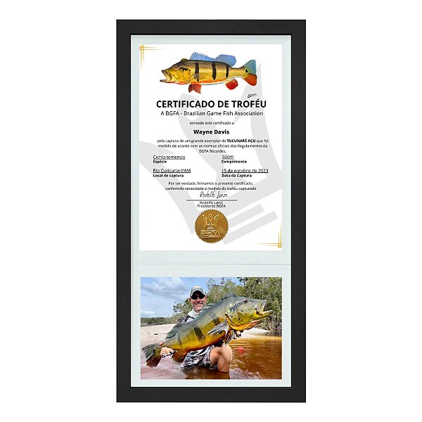 Certificado de Recorde Pessoal com Foto