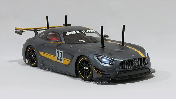 Mercedes Benz AMG GT3 #22 Matte Metallic Selenite Gray RTR