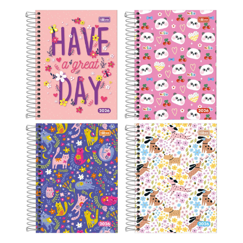 Agenda Pepper Feminina Espiral 2026 M4